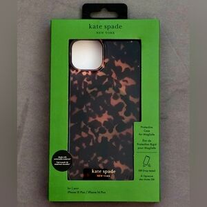 Kate Spade Clear Tortoise Apple iPhone 15 Plus/14 Plus MagSafe Protective Case